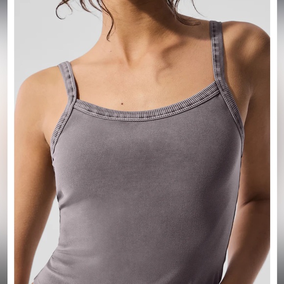 ALO Yoga Gray Tank Top Minimalist Design - Picture 2 of 5